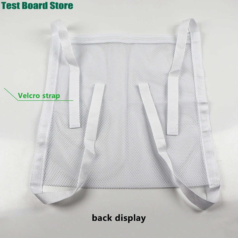 1Pce washing machine door hanging mesh zipper shoe drying bag Velcro self-adhesive dry cleaning shoe bag mesh washing bag