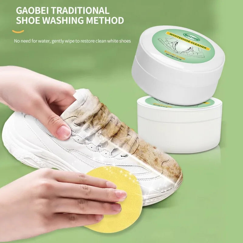 Special cleaning cream for small white shoes
