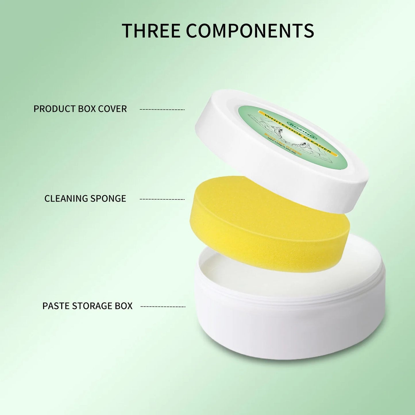 Special cleaning cream for small white shoes