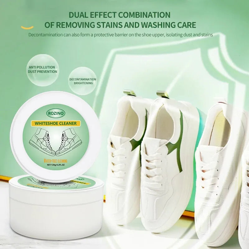 Special cleaning cream for small white shoes