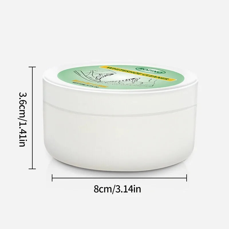 Special cleaning cream for small white shoes